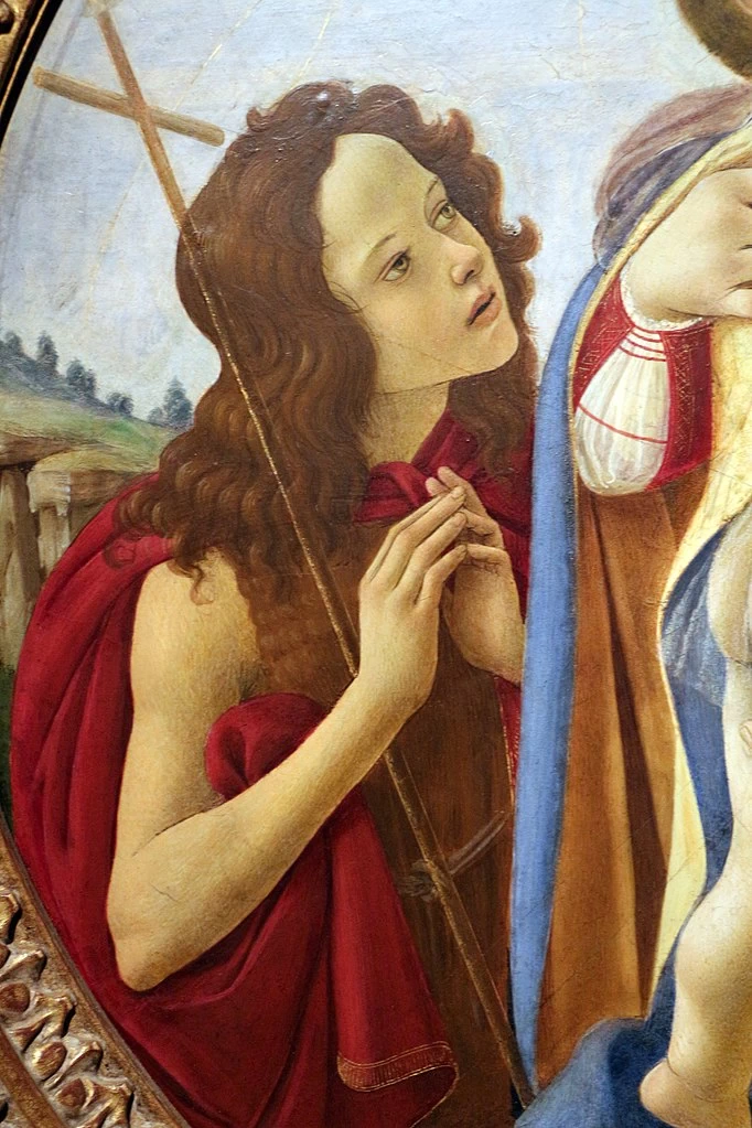 La vergine col Bambino e Giovanni Battista - Cleveland Museum of Art, dettaglio 1